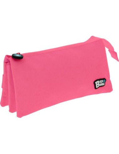PORTATODO TRIPLE PLANO BITS ampBOBS ROSA 245X12X14 CM