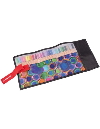  Estuche 25 colores rollerset Arty stabilo point 88 