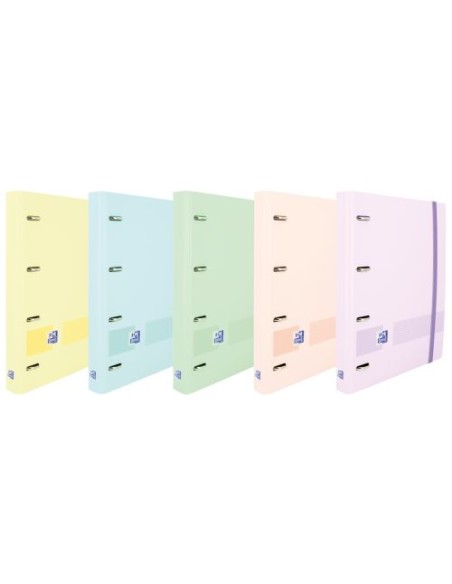 C 5 carpebloc a5 4 anillas 25mm con recambio dots tapas polyfoam colores pastel