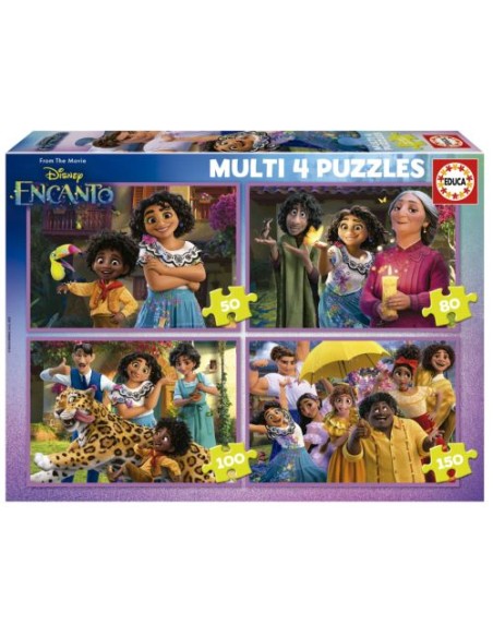 PUZZLE INFANTIL MULTI 4 EN 1 50 80 100 150 DISNEY