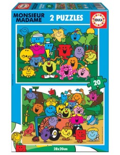 PUZZLE INFANTIL MONSIEUR MADAME 2X20 PIEZAS