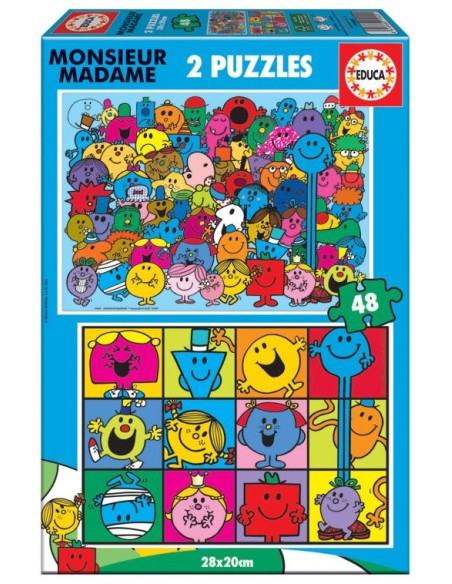 PUZZLE INFANTIL MONSIEUR MADAME 2X48 PIEZAS