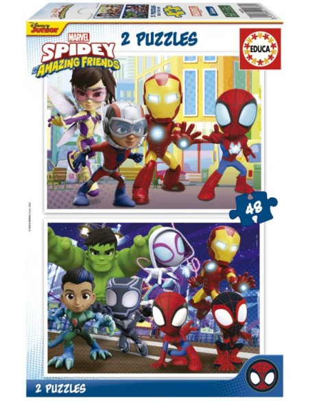 PUZZLE INFANTIL SPIDEY ampHIS AMAZING FRIENDS 2X48 PIEZAS