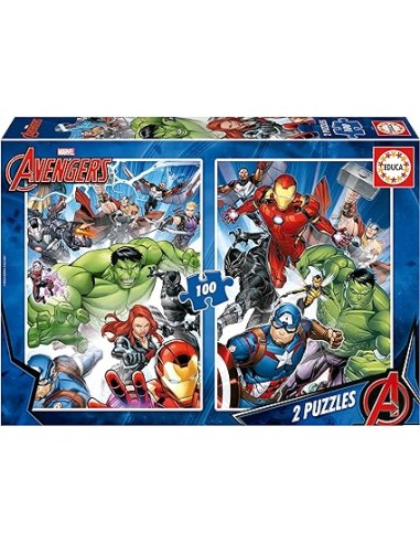 PUZZLE INFANTIL AVENGERS 2X100 PIEZAS