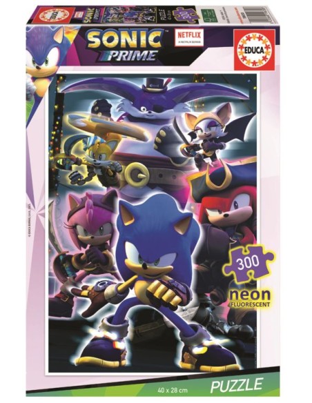 PUZZLE INFANTIL SONIC NEON 300 PIEZAS