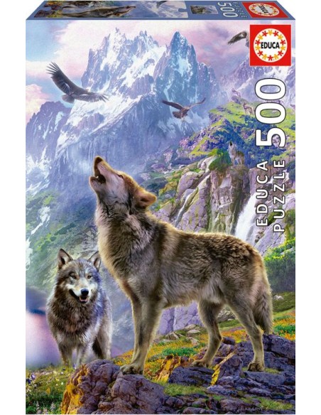 PUZZLE LOBOS EN LAS ROCAS 500 PIEZAS