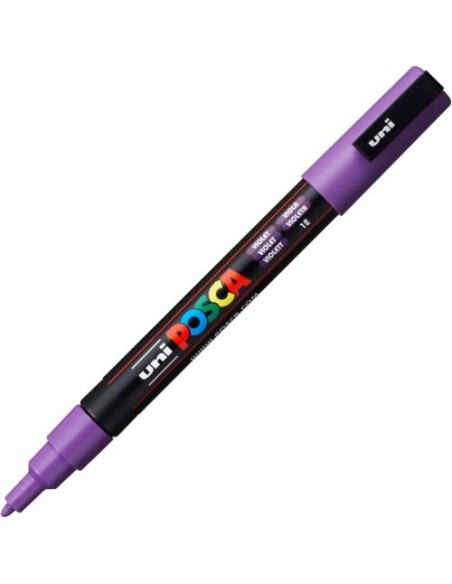 MARCADOR UNI POSCA PC3M COLOR VIOLETA 09 13MM