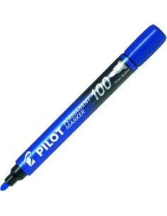 C 12 rotulador permanente pilot sc 100 color azul punta conica