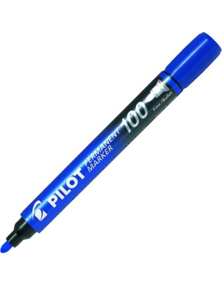 C 12 rotulador permanente pilot sc 100 color azul punta conica