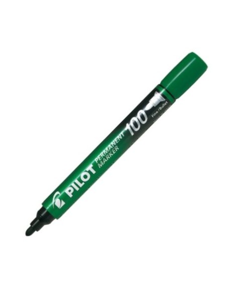 C 12 rotulador permanente pilot sc 100 color verde punta conica