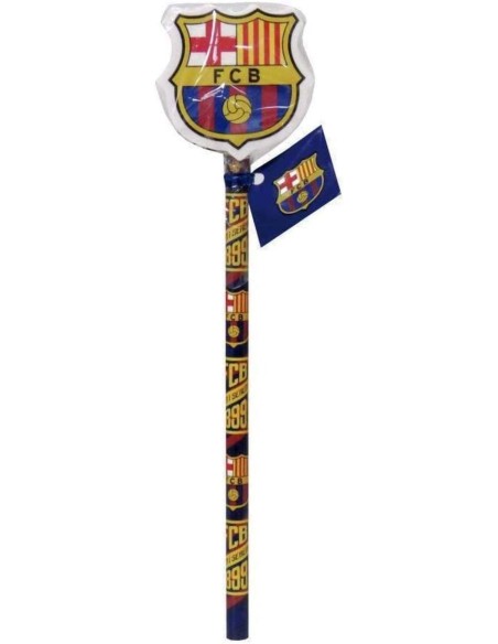 LAPIZ CON GOMA DECORADA DE FC BARCELONA