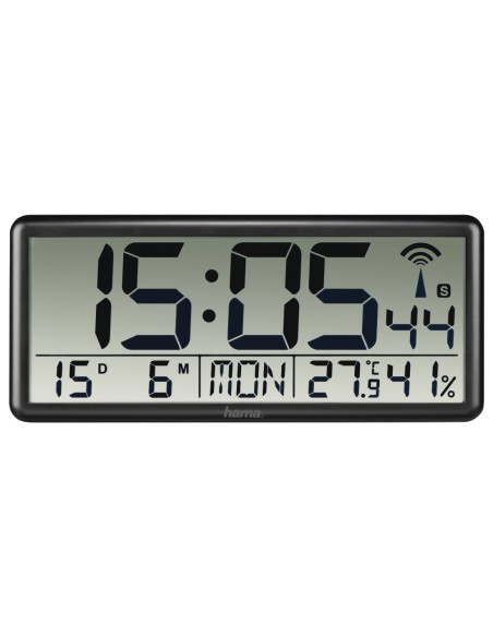 Jumbo Pared Digital clock Rectángulo Negro