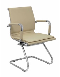 Sillón Yeste confidente patín similpiel crema