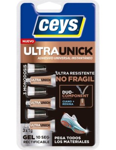 Blister adhesivo universal ultraunick gel monodosis 3x1g