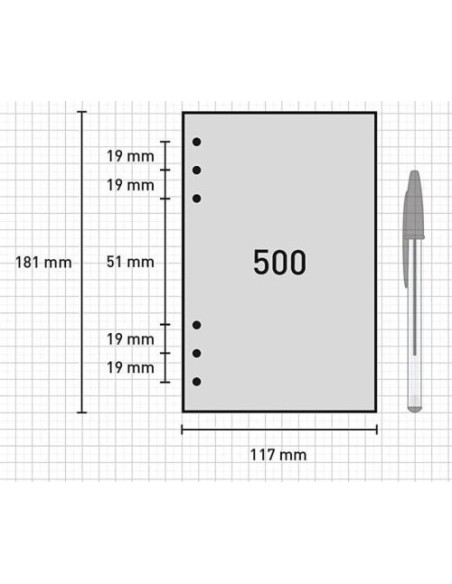 RECAMBIO LISO OPEN R442 91X152MM