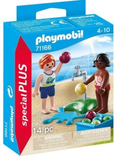 NINOS CON GLOBOS DE AGUA PLAYMOBIL