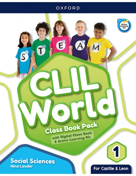 SOCIAL SCIENCE 1 COURSEBOOK CLIL WORLD CASTILLA Y LEON 2023