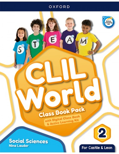 SOCIAL SCIENCE 2 COURSEBOOK CLIL WORLD CASTILLA Y LEON 2023