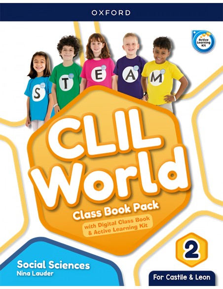 SOCIAL SCIENCE 2 COURSEBOOK CLIL WORLD CASTILLA Y LEON 2023