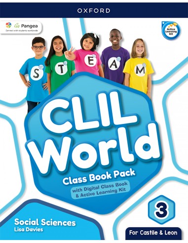 SOCIAL SCIENCE 3 COURSEBOOK CLIL WORLD CASTILLA Y LEON 2023