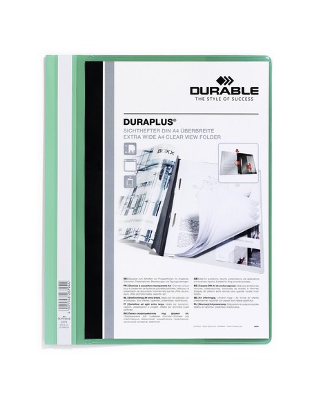 DURAPLUS archivador Verde, Transparente
