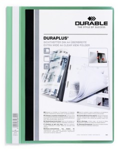 Pack 25 Unid. DURAPLUS A4 Verde, Transparente 257905
