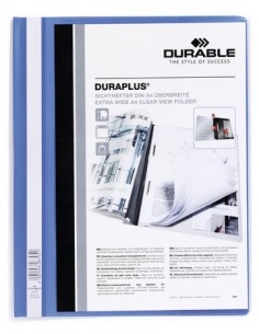 DURAPLUS archivador Azul, Transparente