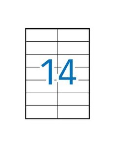 C 100 HOJAS ETIQUETAS FT IM 105X424 APLI CANTOS RECTOS