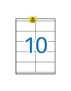 C 100 HOJAS ETIQUETAS FT IM 105X57 APLI CANTOS RECTOS