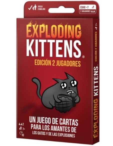 EXPLODING KITTENS EDICION 2 JUGADORES