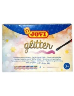 ESTUCHE 4 BOTES TEMPERA JOVI 35ML CON PURPURINA