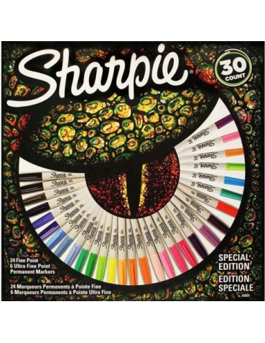 ESTUCHE 30 ROTULADORES SHARPIE COCODRILO COLORES SURTIDOS
