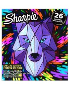 Estuche 26 rotuladores sharpie peack wolf colores surtidos