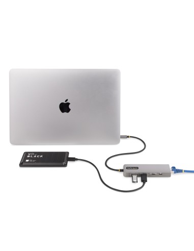 10G2A1C25EPD-USB-HUB base para portátil y replicador de puertos Alámbrico USB 3.2 Gen 2 (3.1 Gen 2) Type-C Gris