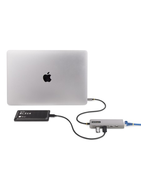 10G2A1C25EPD-USB-HUB base para portátil y replicador de puertos Alámbrico USB 3.2 Gen 2 (3.1 Gen 2) Type-C Gris