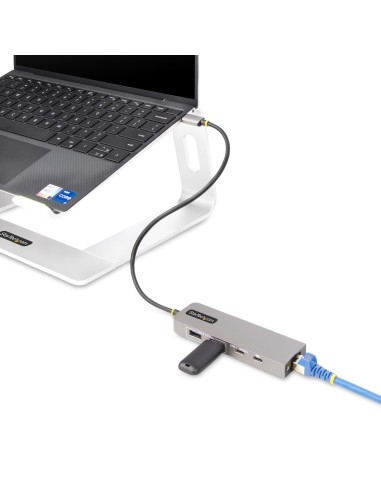 10G2A1C25EPD-USB-HUB base para portátil y replicador de puertos Alámbrico USB 3.2 Gen 2 (3.1 Gen 2) Type-C Gris