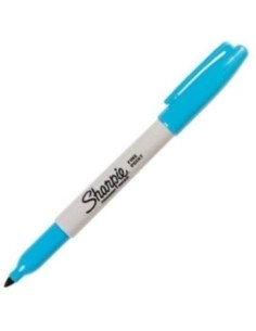 C 12 ROTULADOR SHARPIE PUNTA FINA AZUL CELESTE PERMANENTE
