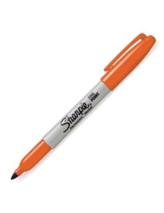 C 12 ROTULADOR SHARPIE PUNTA FINA NARANJA PERMANENTE