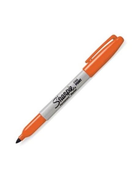 C 12 ROTULADOR SHARPIE PUNTA FINA NARANJA PERMANENTE