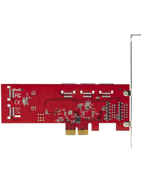 Tarjeta PCIe Controladora SATA de 10 Puertos - Tarjeta de Expansión PCI Express SATA - 6Gbps - Perfil Bajo/Completo - Conectore