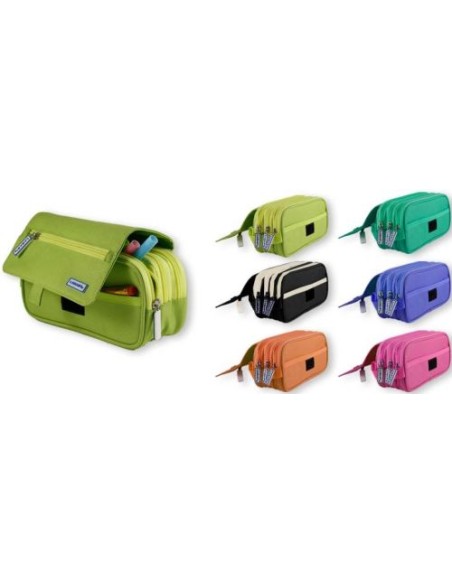 C 6 PORTATODO 4 CREMALLERAS C SOLAPA COLORES SURTIDOS