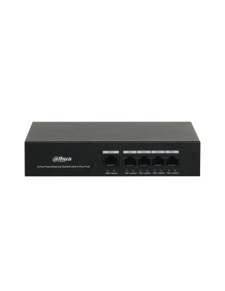 PoE DH-PFS3005-4ET-36 switch No administrado L2 Fast Ethernet (10/100) Energía sobre Ethernet (PoE) Negro