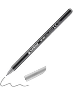 C 10 rotulador edding 1200 pastel gris plata 26 punta de fibra