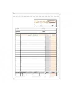 PAQ 10 TALONARIOS DE FACTURAS 1 4 NATURAL DUPLICADO AUTOCO