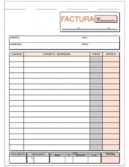 PAQ 5 TALONARIOS DE FACTURAS 1 4 NATURAL TRIPLICADO AUTOCOP PAQ 5 TALONARIOS DE FACTURAS 1 4 NATURAL TRIPLICADO AUTOCOP