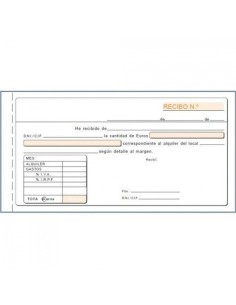 PAQ 10 TALONARIOS ALQUILER IVA DUPLICADO AUTOCOP 1 3 FOLIO