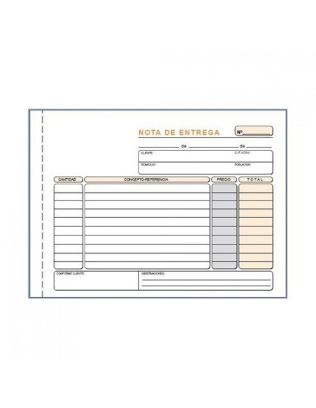 PAQ 10 TALONARIOS DE ENTREGAS 1 4 APAISADO DUPLICADO AUTOCO