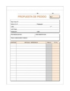 PAQ 5 TALONARIOS DE PEDIDOS 1 4 NATURAL TRIPLICADO AUTOCOP