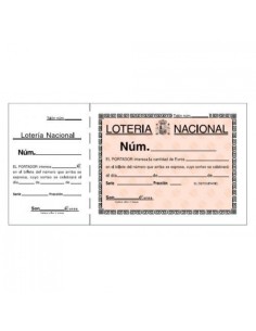 PAQ 10 TALONARIOS DE LOTERIA 215X105CM LOAN