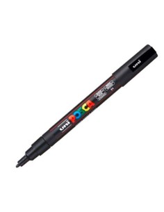MARCADOR UNI-BALL POSCA PC3M 0.9-1.3MM NEGRO